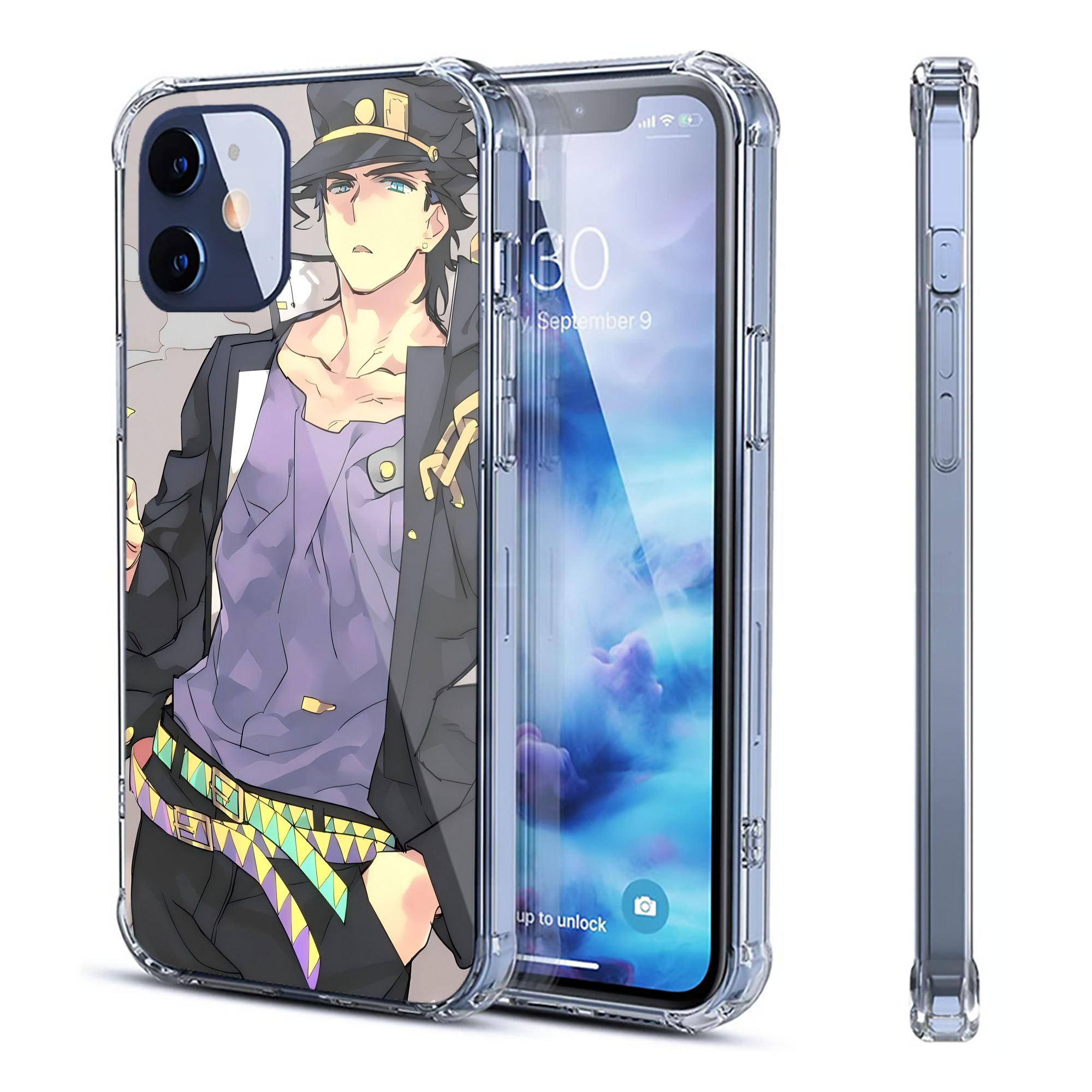 （画像用） ジョジョの奇妙な冒険 JoJo's Bizarre Adventure 【iPhone 12シリーズ対応】透明スマホケース（クリアソフトケース）